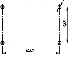 Схема расположения фундаментных болтов УНД1М300/160-31, УНД1М500/100-31 И УНД1М1250/40-31Схема расположения фундаментных болтов УНД1М300/160-31, УНД1М500/100-31 И УНД1М1250/40-31